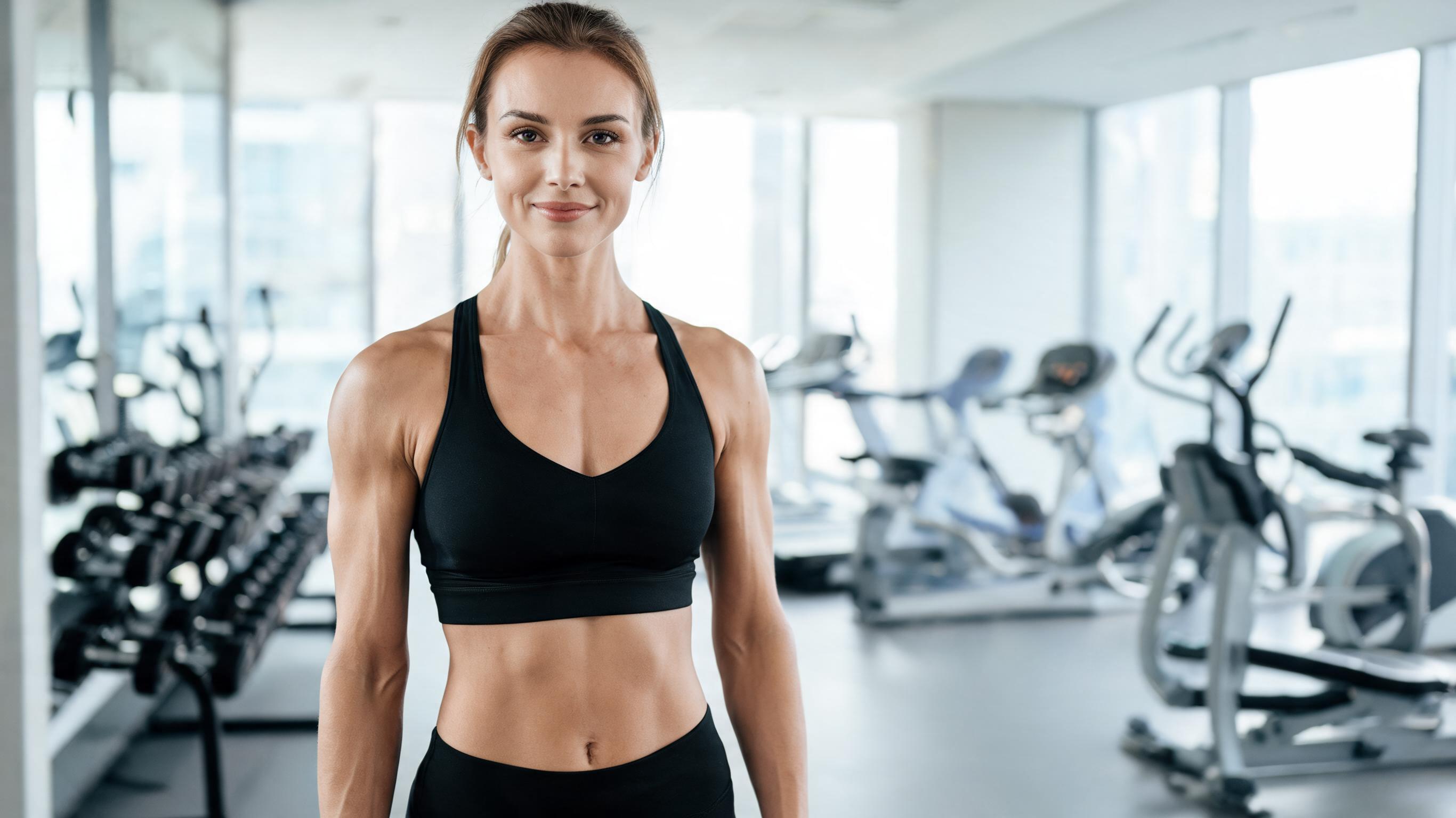 AI image template: Gym Session Portrait