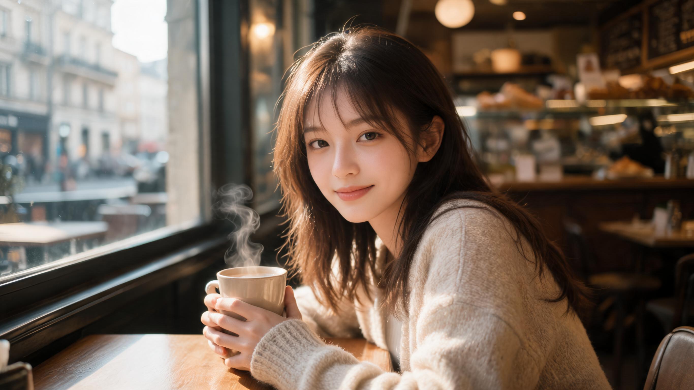 AI video template: Cafe Window Soft Motion