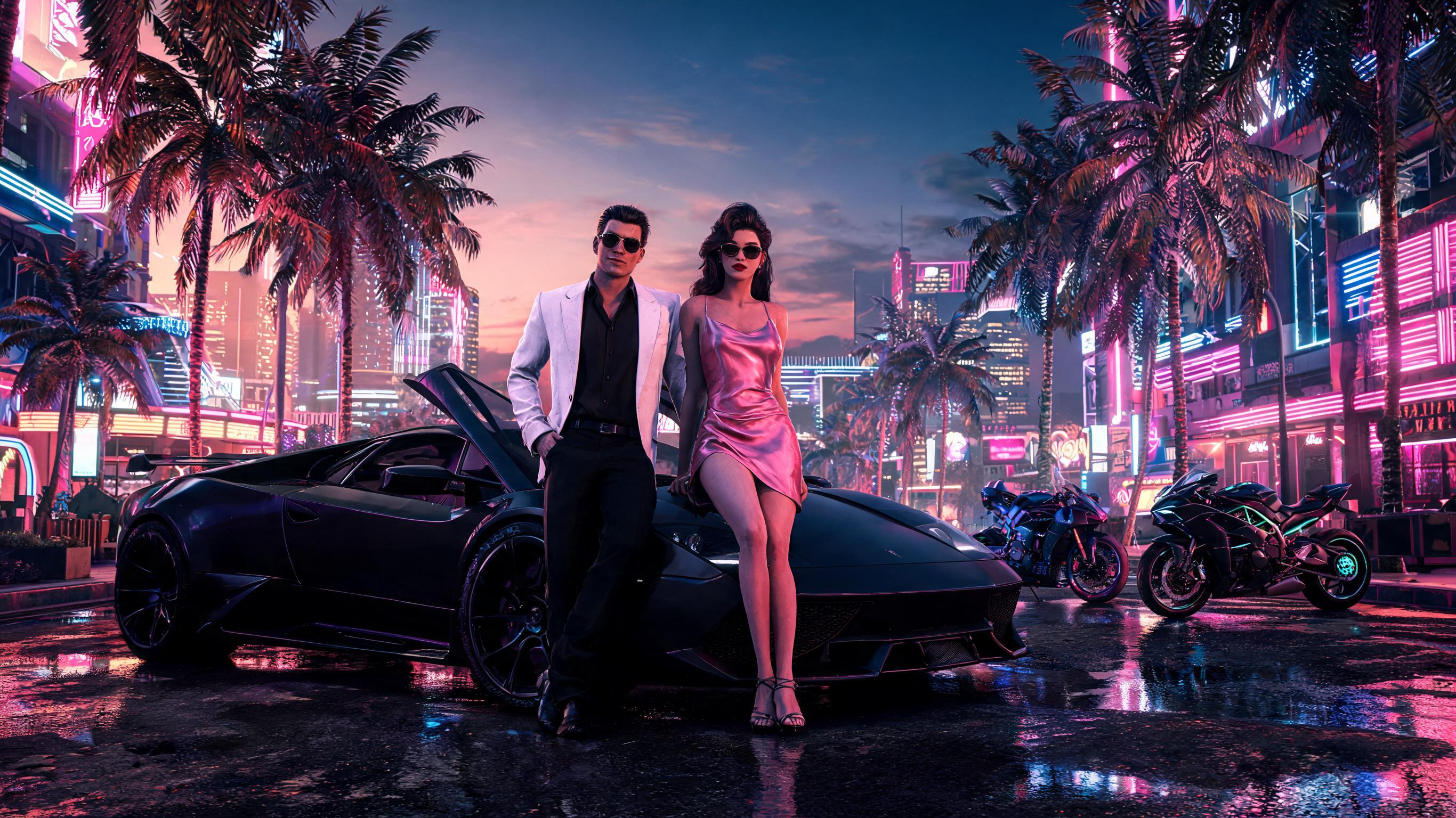 GTA 6 Cutscene Generator: Neon Coast Cinema with Idoli