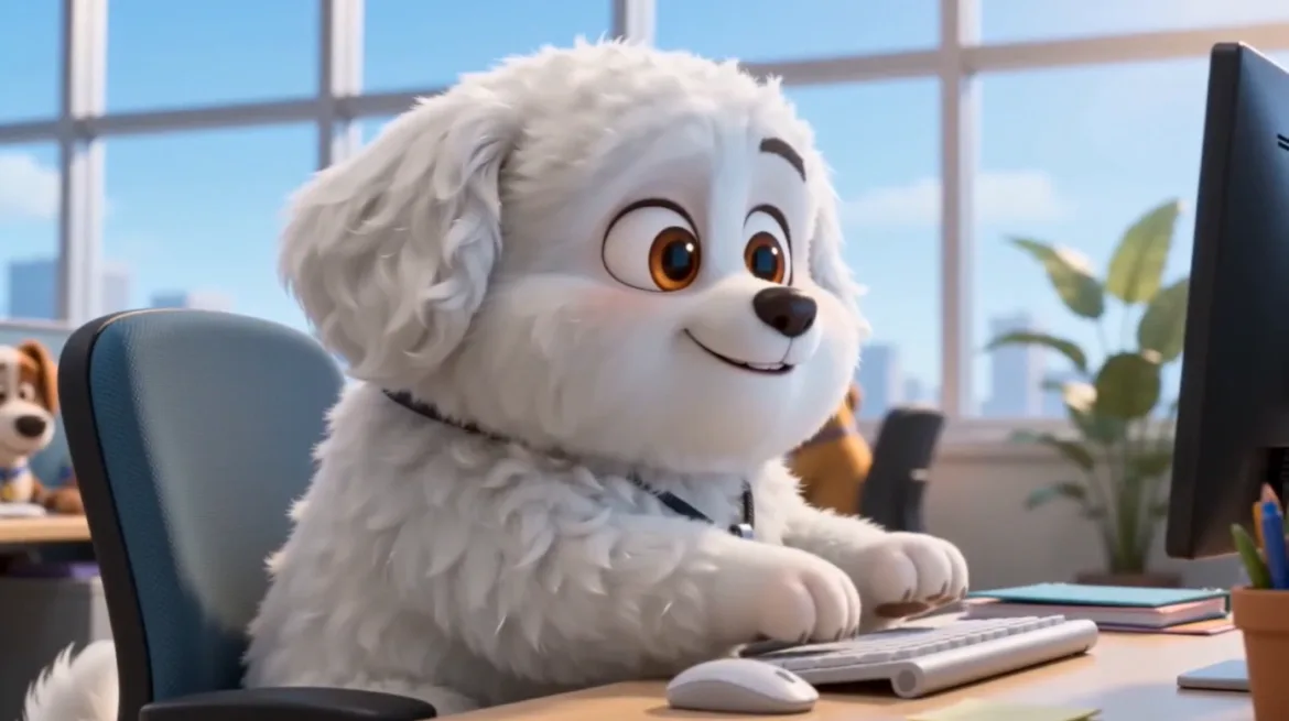 AI video template: AI Cartoon Character Video Generator For a Cartoon Dog